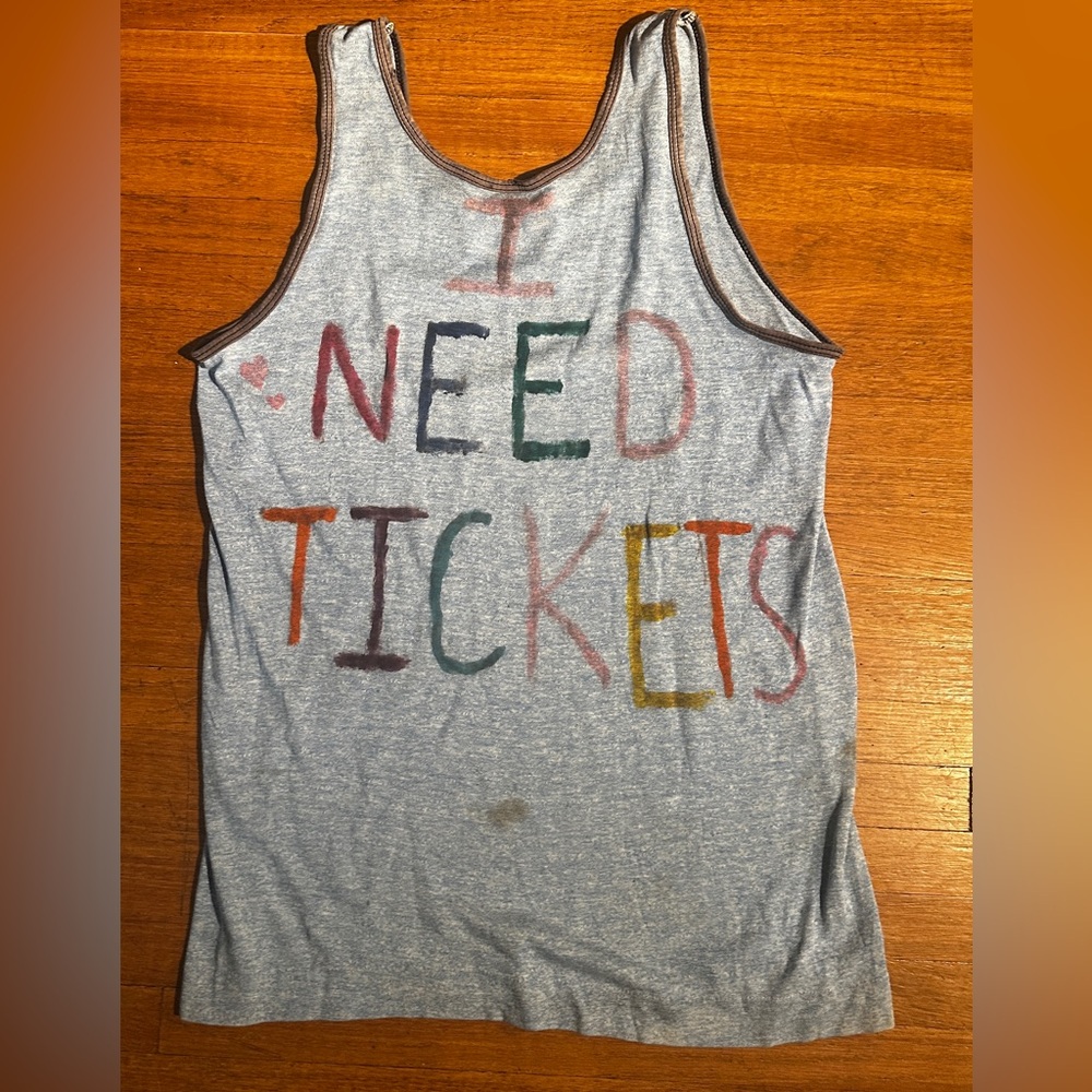 Gray Graphic Tank Top